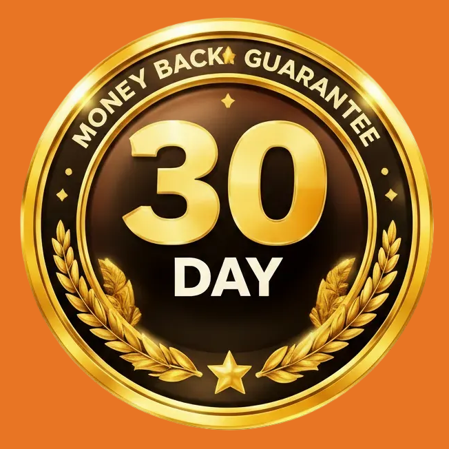30 Day Money Back Guarantee badge